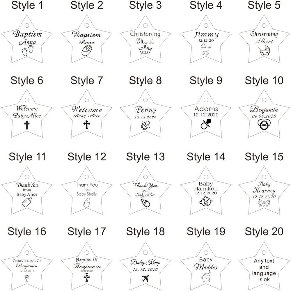 50 шт. декоративные акриловые украшения для детской свадьбы|Украшения своими