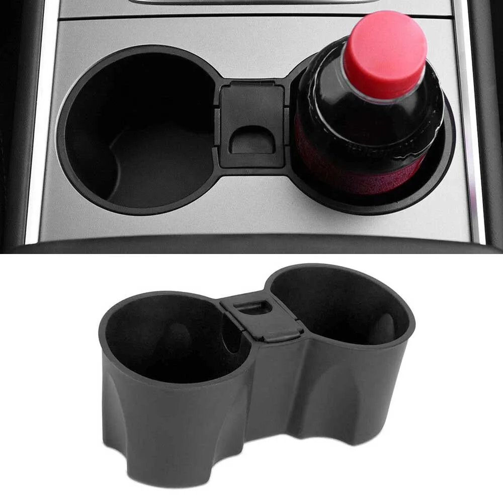 

Car Center Console Water Cup Holder Beverage Bottle Holder Coin Tray For Tesla Model 3 Y 2021 For Standard Cups