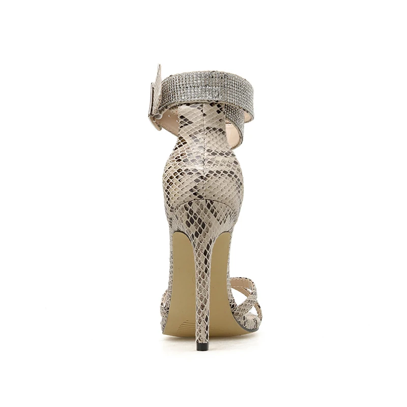 Pzilae 2020 женские летние сандалии с кристаллами на высоком каблуке сексуальные