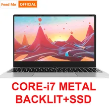 15,6 дюймовый ноутбук Intel i7 8 ГБ/16 ГБ ОЗУ 512 ГБ 1 ТБ HDD металлический корпус 1080P Windows 10 раскладная клавиатура Двухдиапазонная WiFi игровой ноутбук