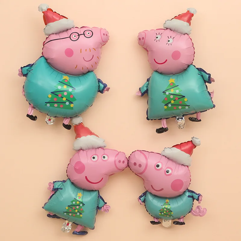 

HOT Cartoon Peppa Pig Foil Balloon Boys Girls Helium Globos Birthday Party Decorations Children's Toys Baby Wall Stickers