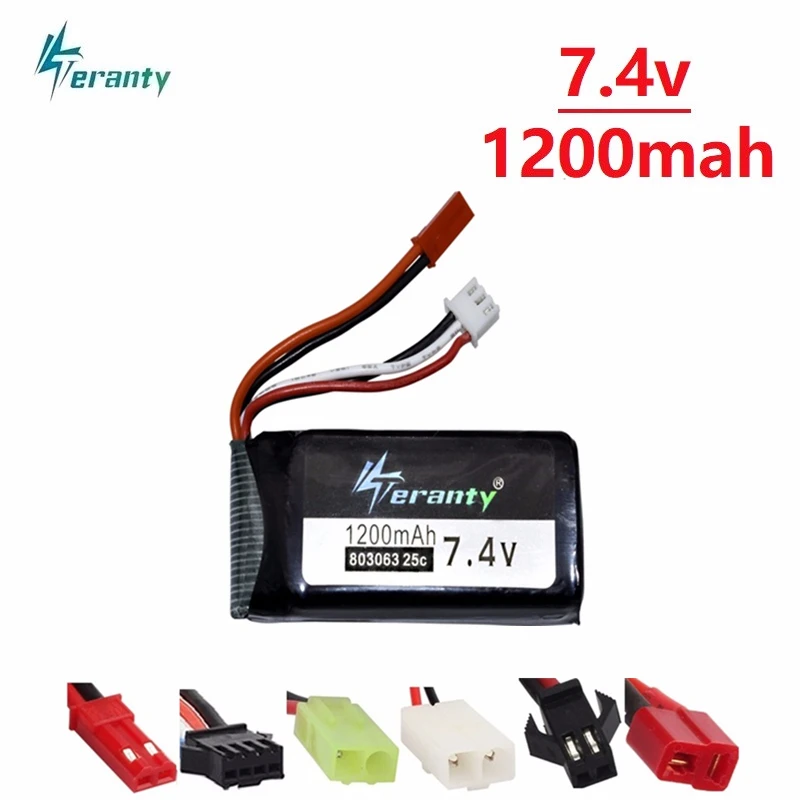 1 шт. литий полимерный аккумулятор 7 4 в 1200 мАч для Yizhan X6 MJX X101 Wltoys V353 V353B V666 V262 A949 A969