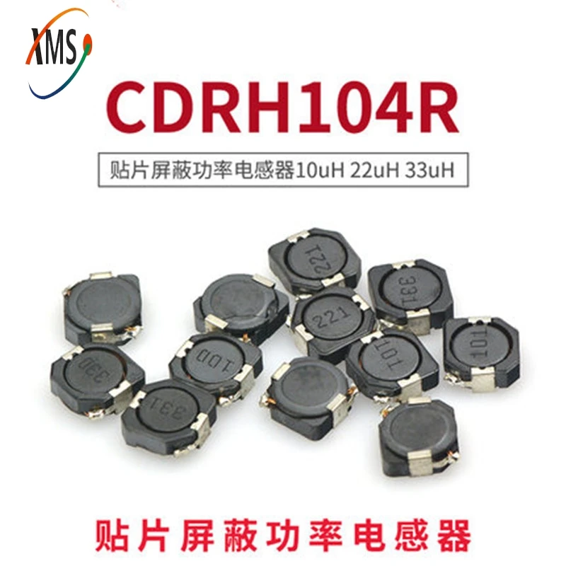 10 шт./лот SMD Силовые индукторы CDRH104R CD104R 10*10*4 мм 2.2UH 3.3UH 4.7UH 6.8UH 10UH 22UH 33UH 4768uh 100UH 150UH 220UH 330UH
