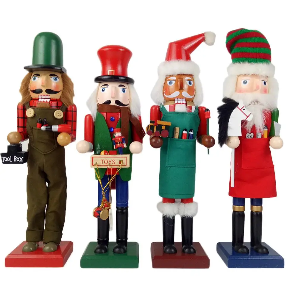 38 см Рождественский орех украшение-куклы европейские традиционные деревянные