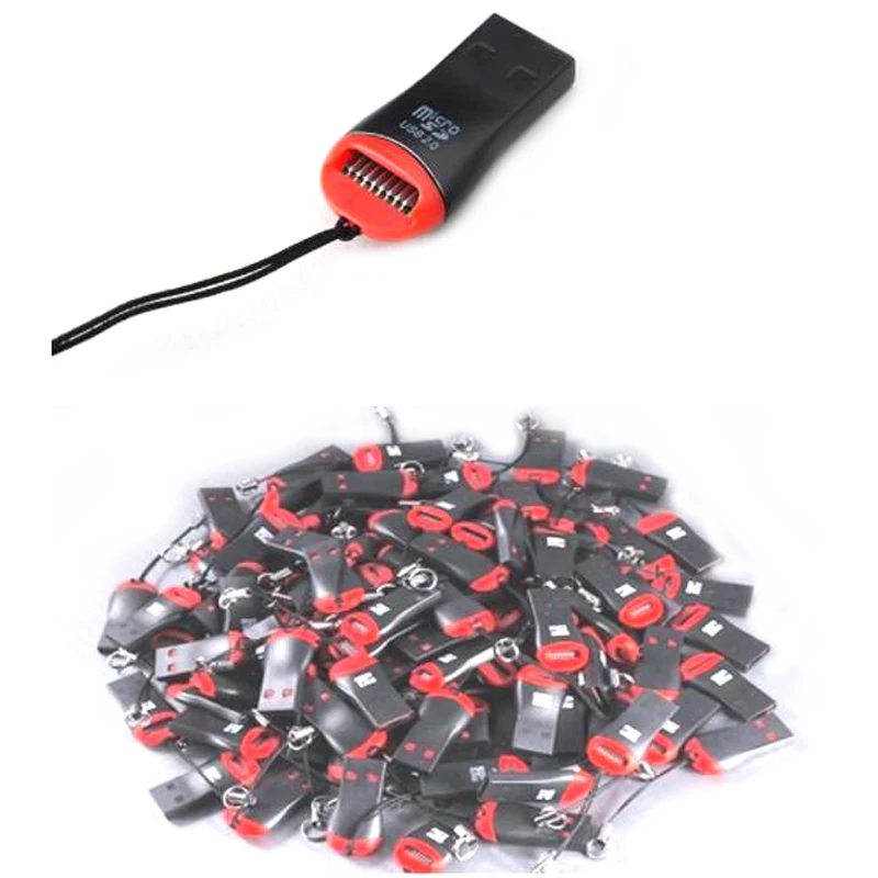 Lot 10/100PCS High Speed USB 2.0 Mini Micro SD T-Flash TF M2 Memory Card Reader Adapter for PC Laptop Factory Wholesale Price