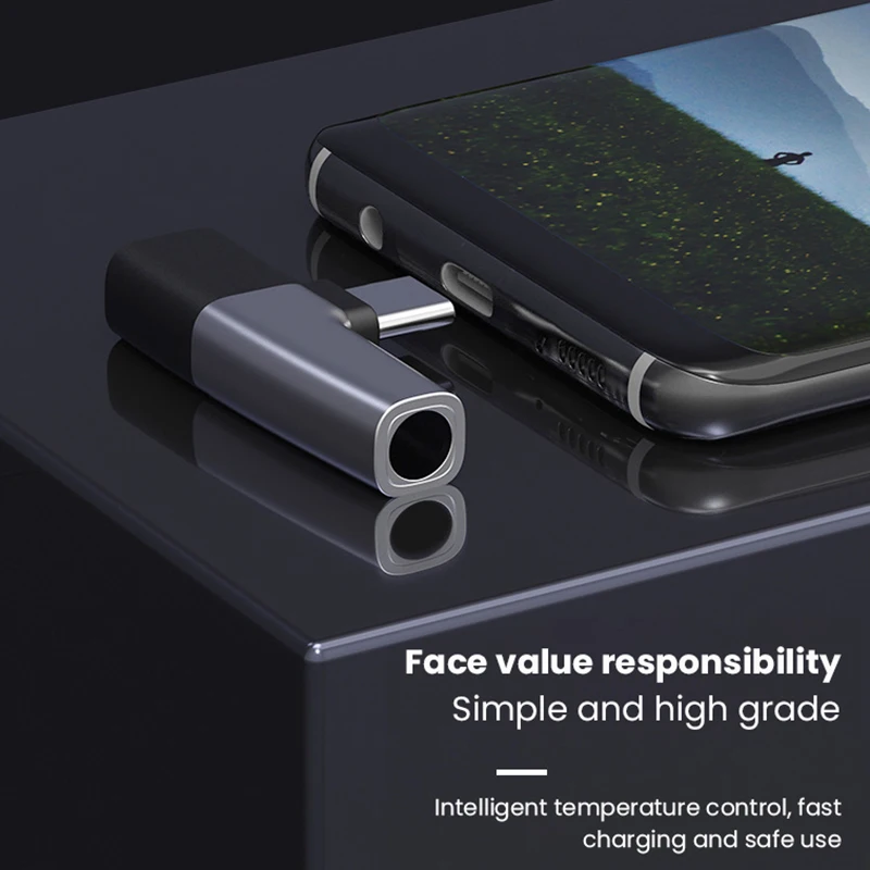 Адаптер для наушников с разъемом USB Type-C на 3 5 мм 2 в 1