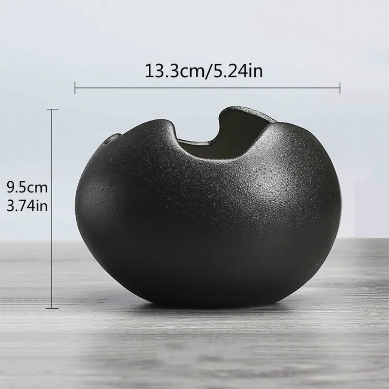 Гидропонный цветочный горшок черный белый керамический для растений креативная