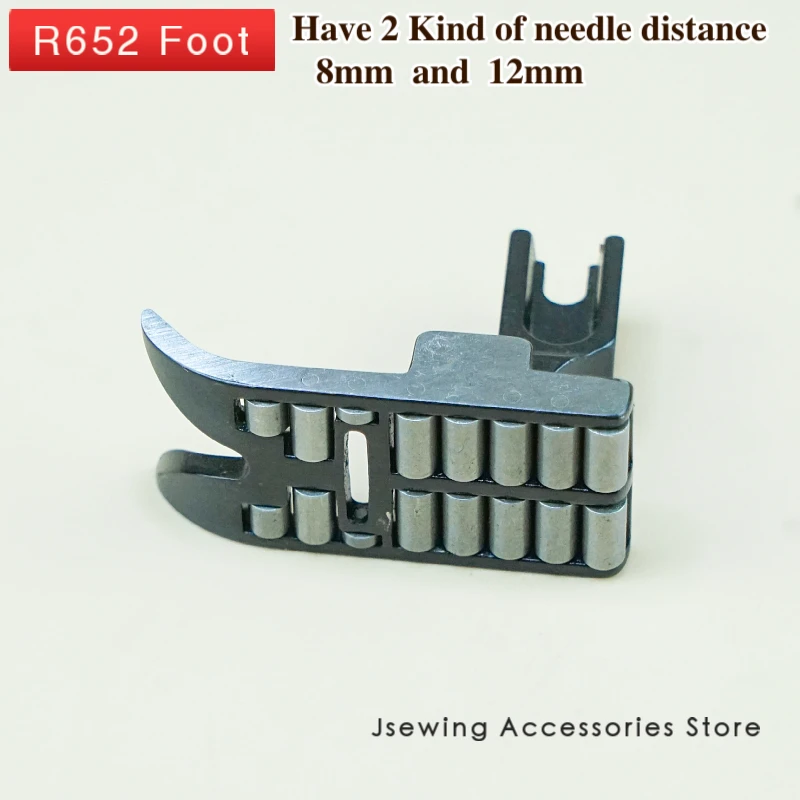 Фото R652 R457 Roller Presser Foot for Industrial Zigzag Sewing Machine Singer 20U 457 JUKI LZ-2280 2284 Bearing Wheel Accessori №3