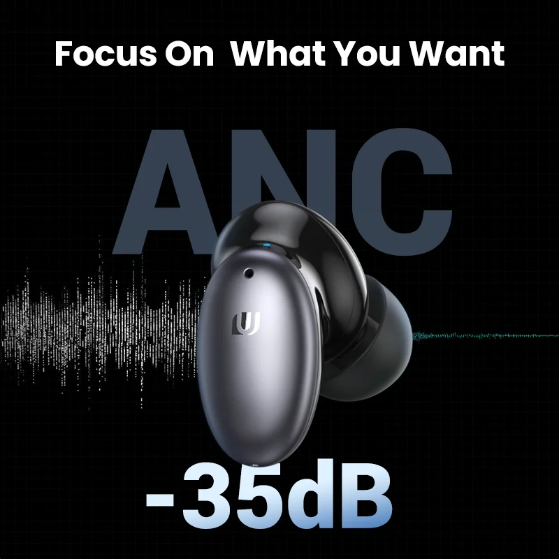 【NEW】UGREEN HiTune X6 Wireless Headphones Bluetooth 5.1 Earphones TWS Earbuds ANC 35dB Hybrid Active Noise Cancellation 6 Mics enlarge