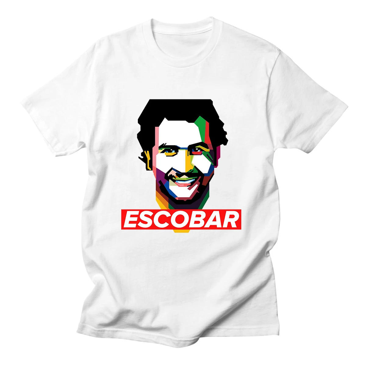 Для мужчин принты с героями из мультфильма хлопковые футболка Narcos Pablo Escobar