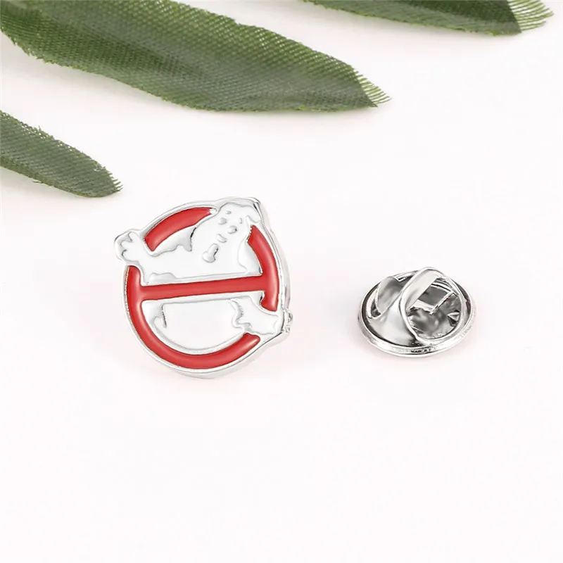 Креативная эмалированная Заколка-значок для охотников-приведений белая