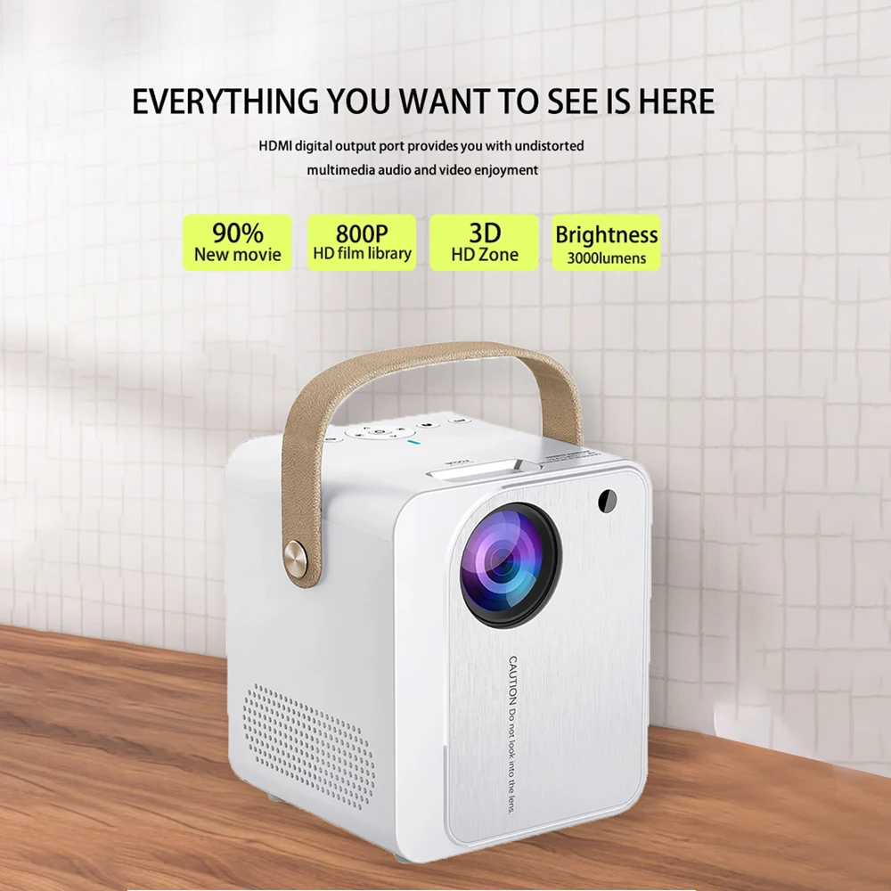 VCHIP YJ350 4K Projector Protable projector mini Proyector For Home Theater 3D 1080P WiFi Portable Media Player Christmas gift |