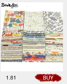 Booskew Home Telas, хлопок, ткань, 40 см x 50 см, 7 шт., набивные цветы, жировые кварталы, сделай сам, ручная работа, подушка для шитья, лоскутное шитье, кукольная кровать