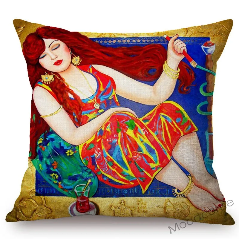 Средневосточный Арабский мусульманский художественный мультяшный женский