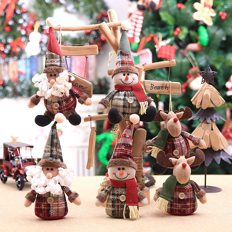 

Christmas Faceless Doll Santa Claus Merry Christmas Decorations Christmas Ornament Happy New Year for Home Decor Navidad Natal