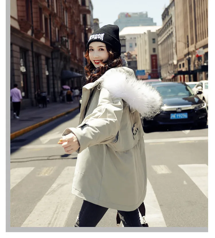 TopFurMall) зимние женские парки пуховики куртки Толстовка с мехом енота Дамский Плащ шаль Верхняя одежда Пальто LF9184
