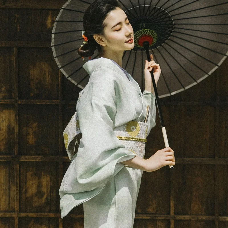 Традиционное японское кимоно для косплея гейши юката женская одежда Оби косплей