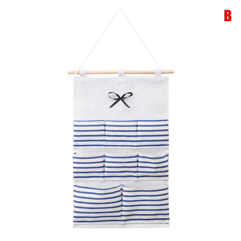 Новый горячий настенный шкаф висячая сумка для хранения льняная ткань дверной