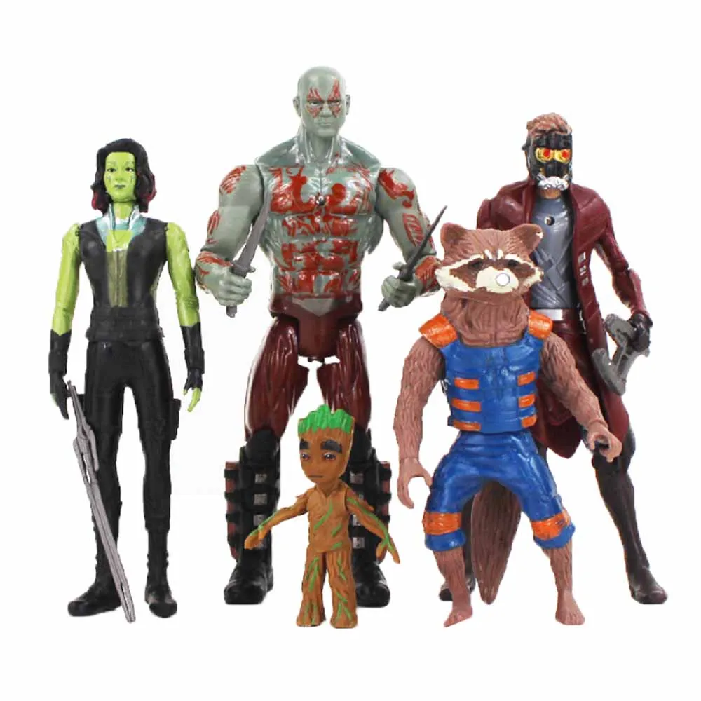 6-14cm 5Pcs/Lot Marvel Guardians of the Galaxy PVC Action Figure Collectible Model Toy | Игрушки и хобби