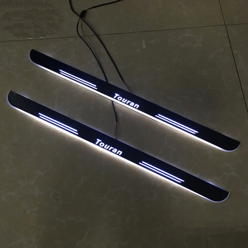 

LED Door Sill Plate Guard For Volkswagen VW Touran 2010-2018 12V Pedal Lights Pathway Welcome Car Scuff Led Lights