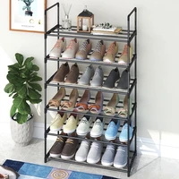 shoe rack assembly shoe cabinets space saving large capacity shoes organizer steel tube frame shoe shelf furniture for home