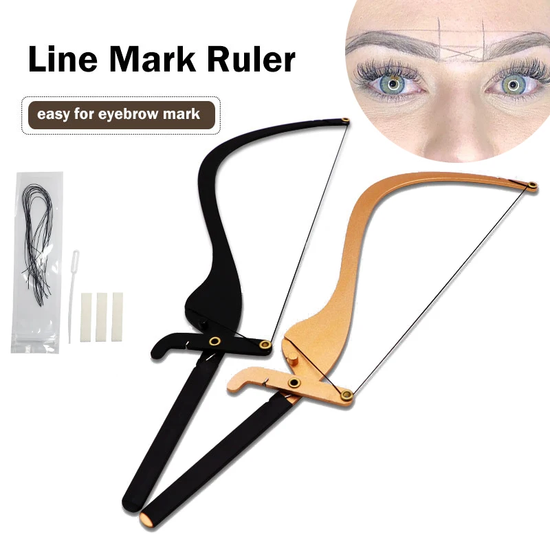 Инструменты для нанесения на брови линейка измерительная бровей тату