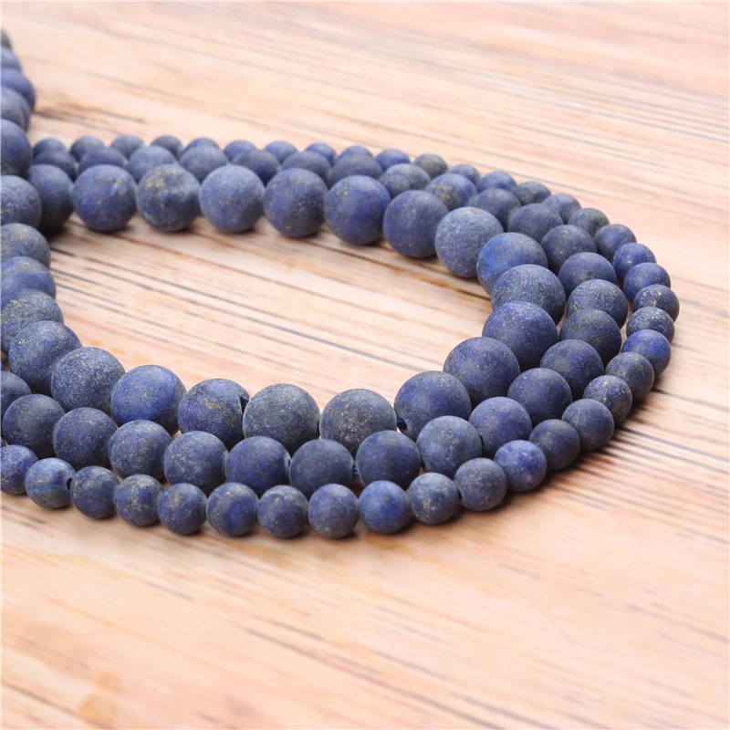

Wholesale Matte Turquoise 4/6/8/10 / 12mm Natural Stone Loose Beads Jewelry Bracelet Necklace Make