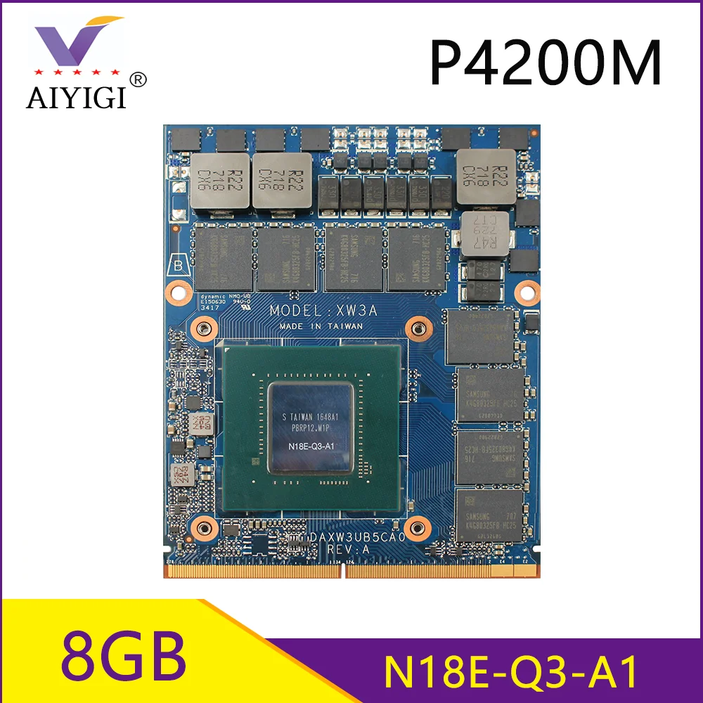 

Quadro P4200M P4200 GDDR5 8GB Video Graphics Card N18E-Q3-A1 With X-Bracket For HP Zbook 17 G5 Mobile Workstation 100% Test Well