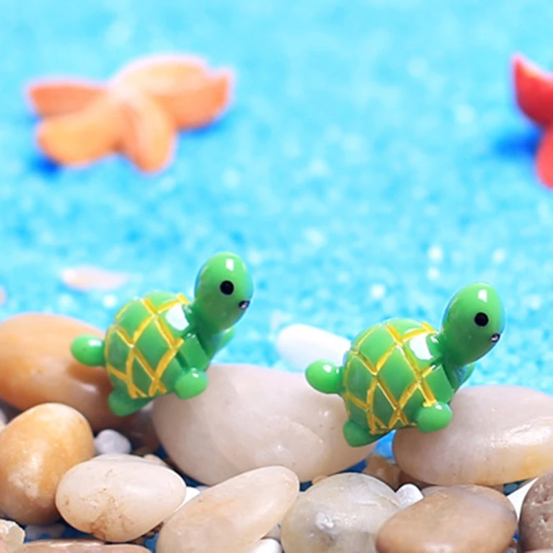 

Micro Landscape Plant Pot Realistic Tortoise for Fish Tank Sand Table Model DIY Dollhouse Accessories Children’s Figure