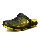 Мужские пляжные сандалии, дышащие кроссовки, повседневная обувь, без застежки, летняя Уличная обувь