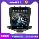 Автомагнитола 2 Din, Android 10,1, автомобильный радиоприемник, мультимедийный плеер для Chevrolet Cruze J300 2006-2014, экран в стиле Tesla, без DVD, GPS-навигатора