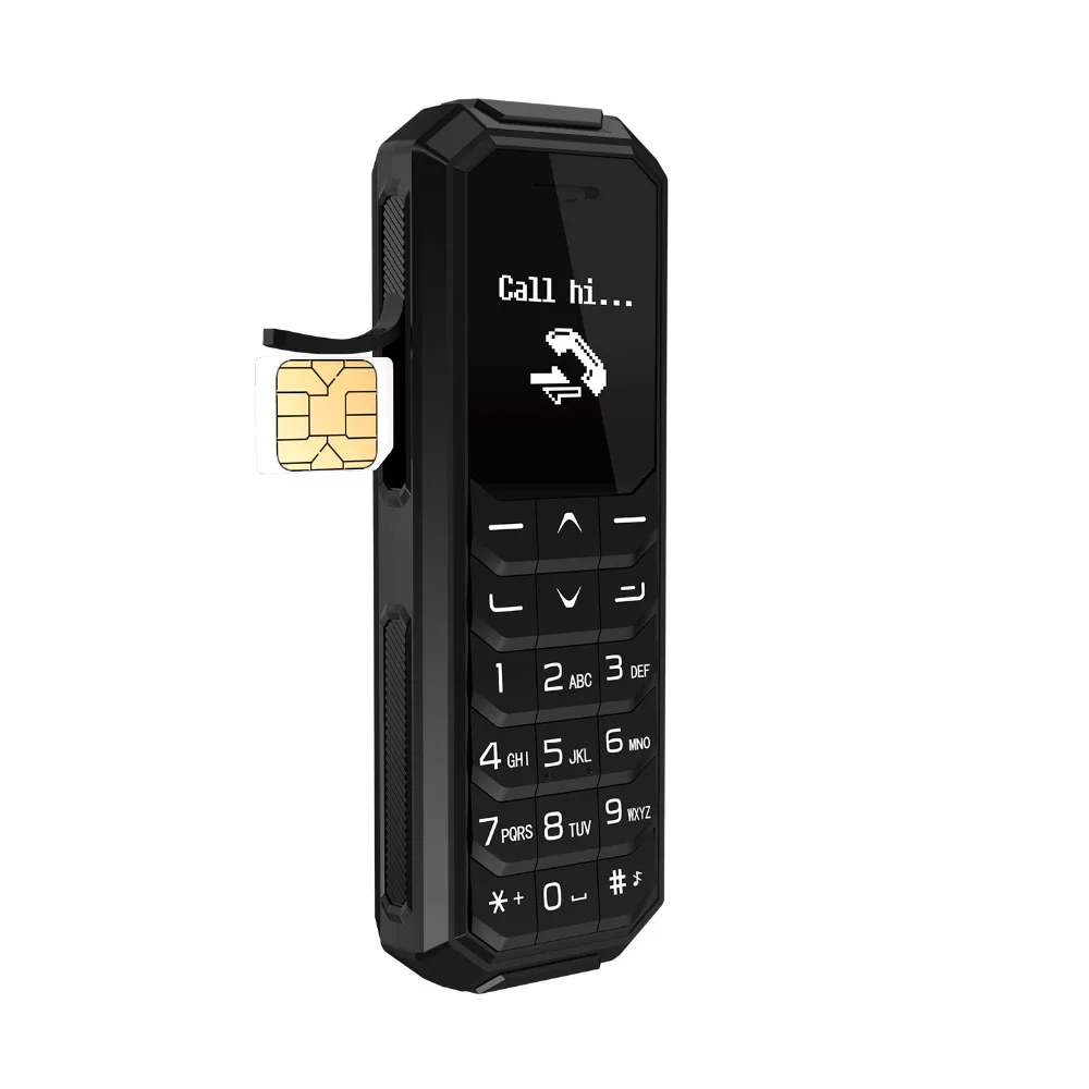 Беспроводная мини гарнитура KK2 с OLED дисплеем 0 66 дюйма MTK6261 GSM 2G SIM карта Bluetooth