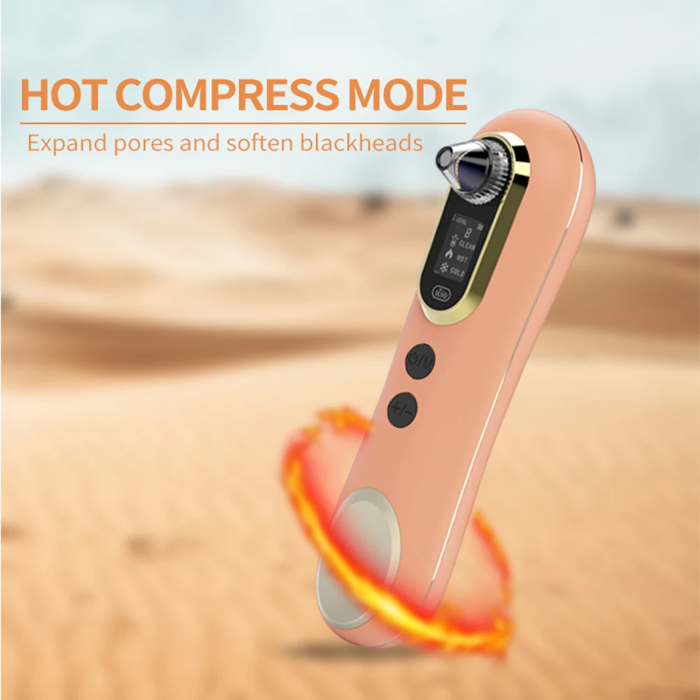 

Blackhead Vacuum Remover Vibration Hot Cold Compress Eye Facial Massager Multi Vacuum Blackhead Remover Pore Cleaner Tool