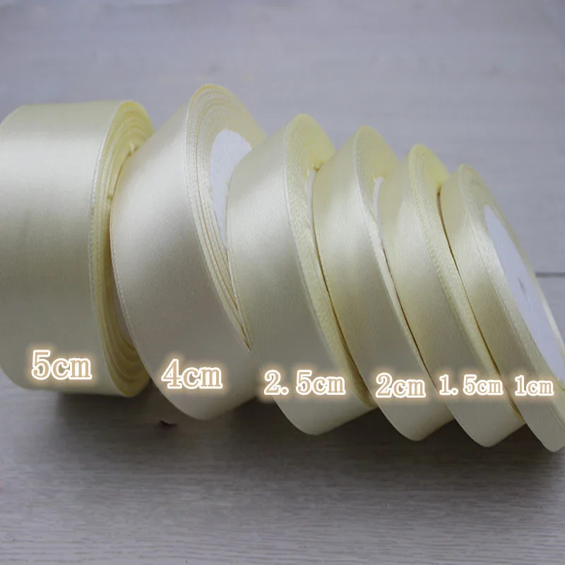 6-10-15-20-25-40-50mm Satin Ribbon White Black Pink Wine Red Blue Purple Green Orange Yellow Brown Gray DIY Crafts Fabric | Дом и сад