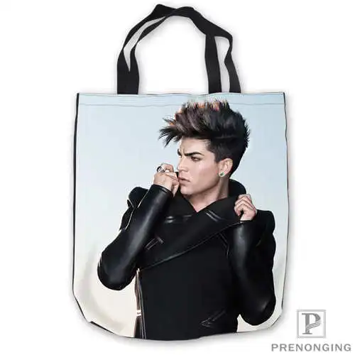 На заказ холст adam_lambert_new_press Tote плечо Повседневная хозяйственная сумка пляжная