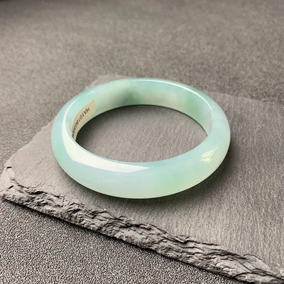 

Zheru Jewelry Burma Jade Light Green 54-64mm Bracelet Elegant Princess Jewelry For Mom and Girlfriend