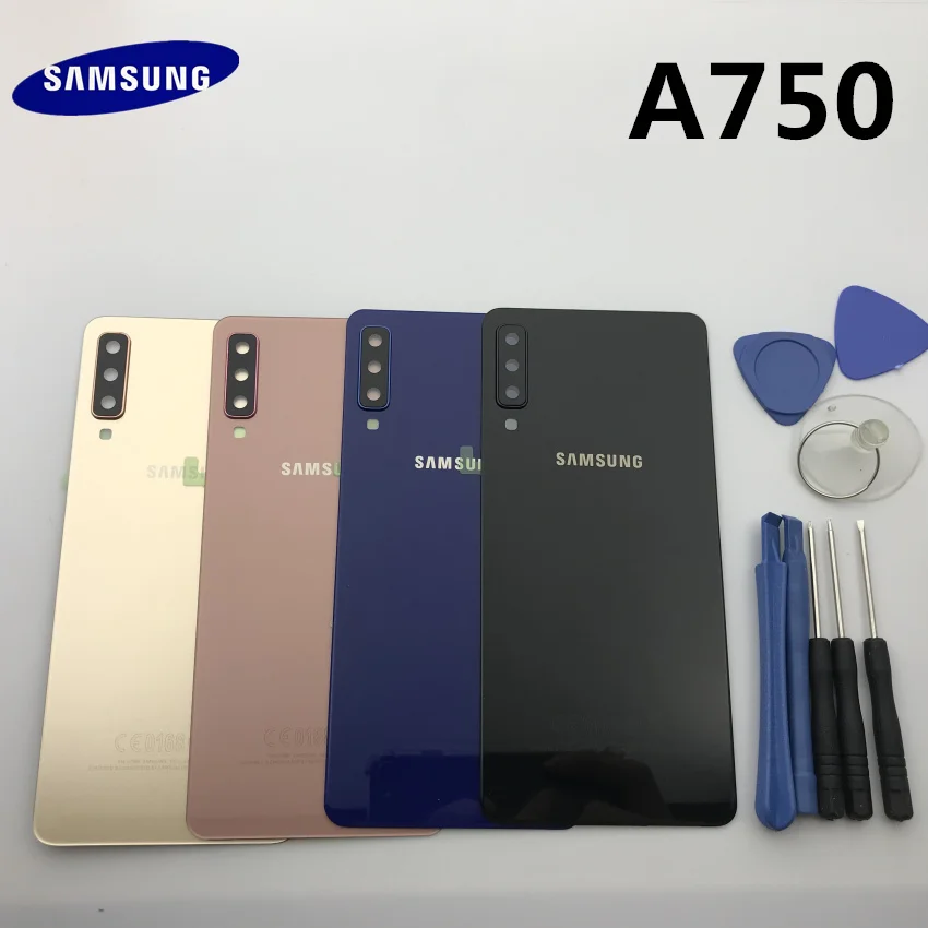 Запасная оригинальная задняя панель крышка батареи стекло дверь корпус для Samsung