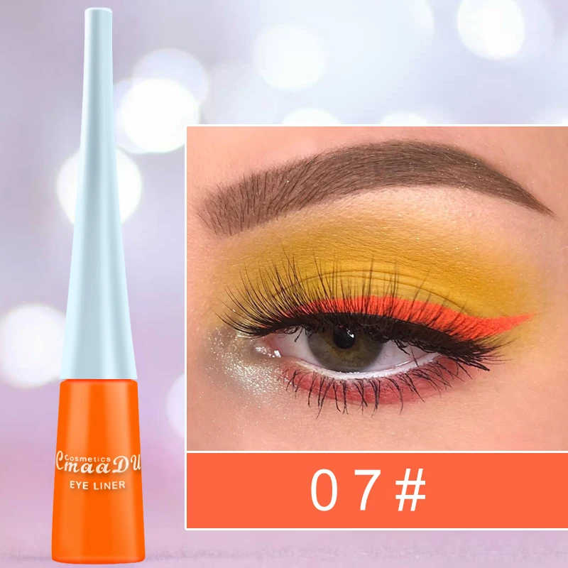 12 Colors Liquid Matte Eyeliner Makeup Waterproof Easy To Wear Blue Purple White Gel For Eye Liner Party Beauty Cosmetics |