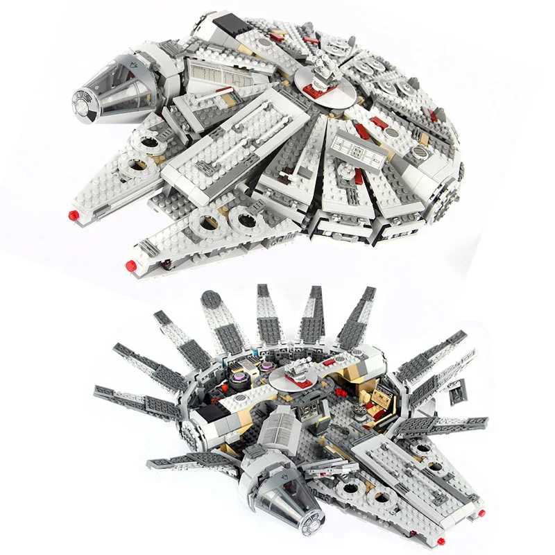 Millennium Force Awakens Falcon 69900 Star For wars совместимые с 75105 79211 строительные блоки игрушки для