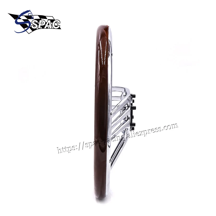 Универсальный НАСТОЯЩИЙ ДЕРЕВЯННЫЙ гоночный руль для автомобиля спортивный