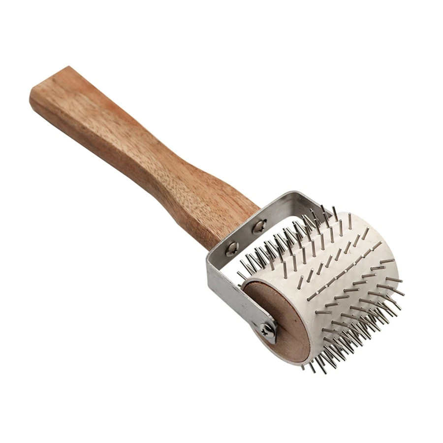 

Wooden Handle Propolis Collector Beekeeper Needle Roller Extracting Honey Tool