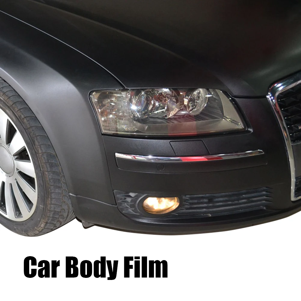 

Accessories Wrap Stretch Interior Exterior Dashboard Matte Black Car Body Film Window Computer Self Adhesive Cuttable Decor PVC