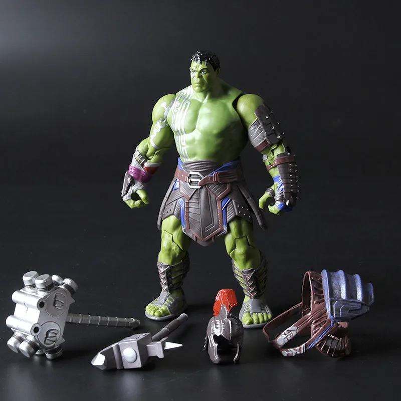 

[VIP] 20cm Collection Warrior Green man Ragnarok Action Figure War Hammer Battle Axe Gladiator green giant Movable Model Toy