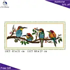 Joy Sunday ветки птицы DA540 подсчитанные и штампованные домашний декор животные рукоделие вышивка наборы для вышивки крестиком своими руками