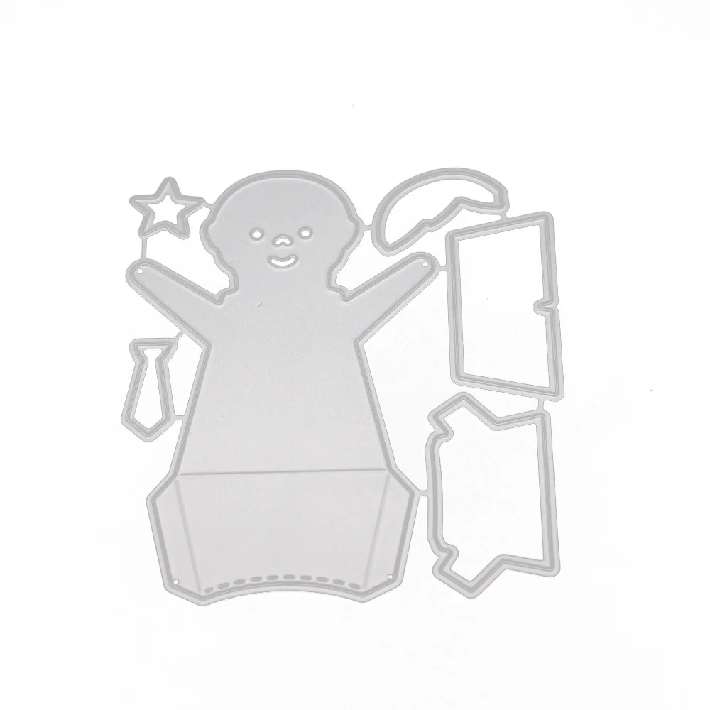 Штампы для вырезания ФИГУРЫ ЧЕЛОВЕКА мультяшный мальчик металлическая Форма