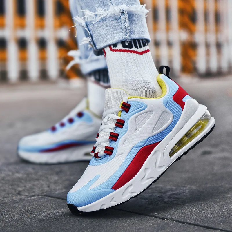 

Retro Mixed Colors Running Shoes Men Breathable Light Air Cushion Platform Sneakers for Mens Casual Walking Shoes Big Size 47