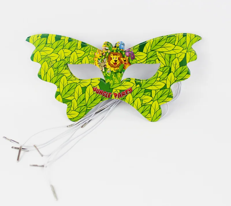 mask 6pcs 20 шт./лот Подарочная сумка с рисунком короля льва для вечеринки в честь рождения ребенка Подарочная сумка для конфет вечерние одноразовые пластиковые пакеты в стиле джунглей - Цвет: mask 6pcs