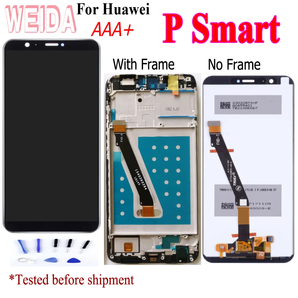 Weida 5 65 &quotдля Huawei P Smart полный ЖК дисплей сенсорный экран дигитайзер в сборе + рамка