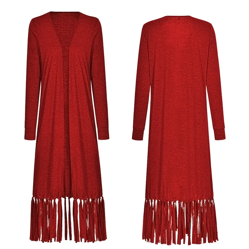 

Plus Size Women 2019 Autumn Spring Women Long Jackets Female Open Front Coats Cape Woman Coats XL