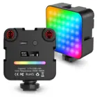 64RGB мини светильник лампа для камеры 2500 мАч перезаряжасветодиодный Светодиодная панель лампа освещение для фото-и видеосъемки s Vlog заполняющий свет живой трансляции